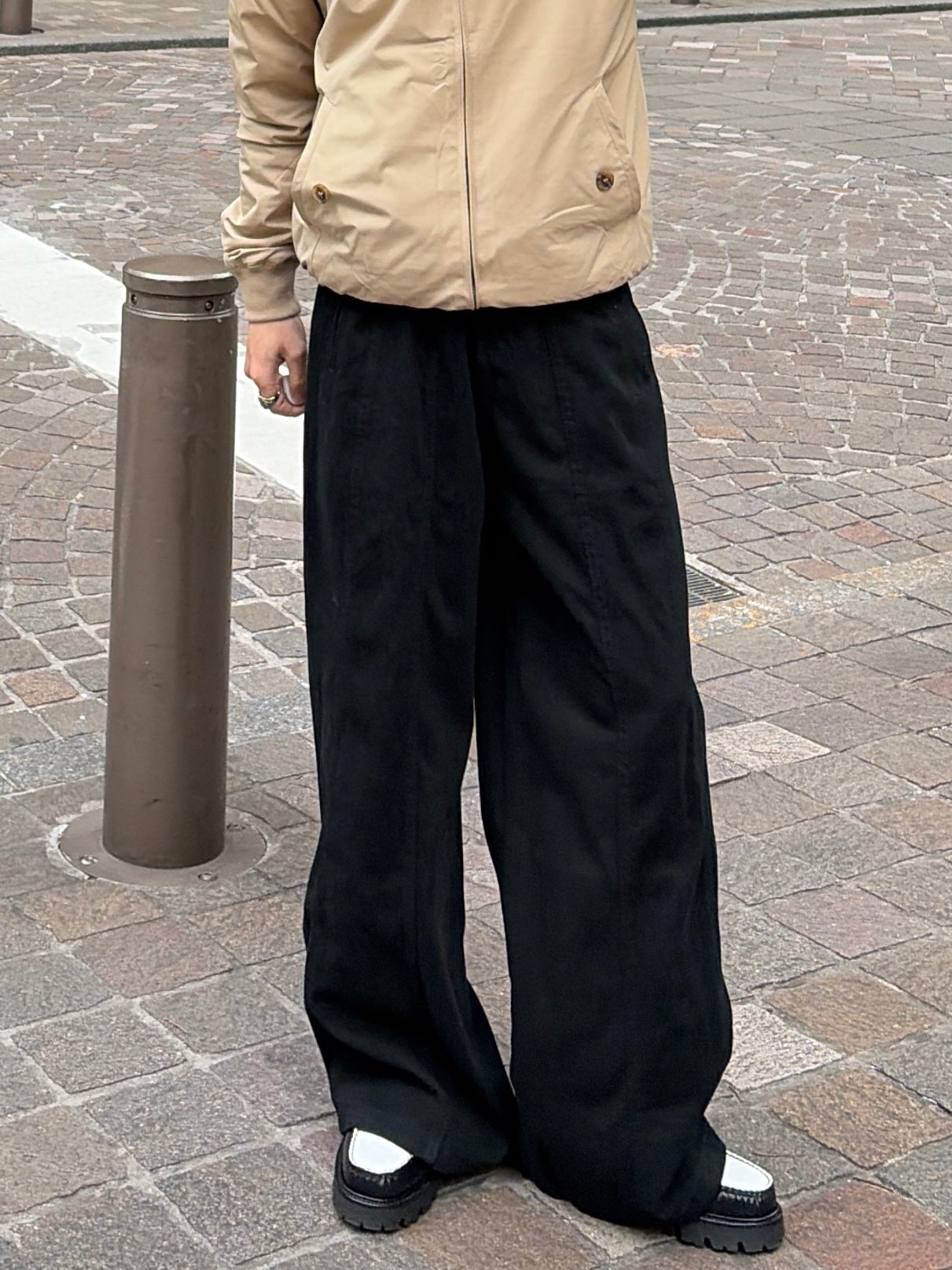 ワイドストレートコットンパンツ TK0059