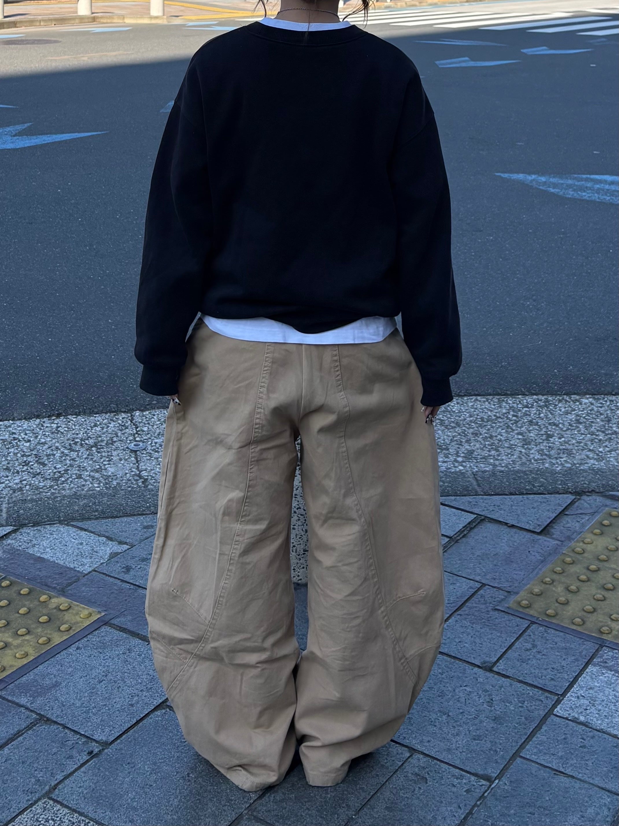 カジュアルワイドレッグパンツ SI0056