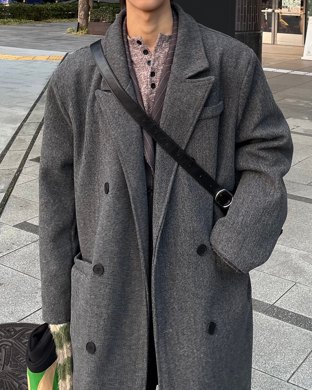 ヘンリーネックロングTシャツ WG0259