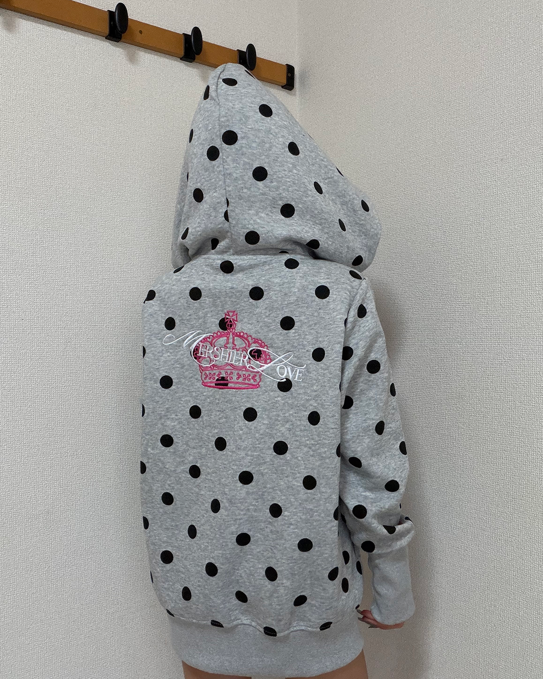ビッグジップドットパーカー JU0036