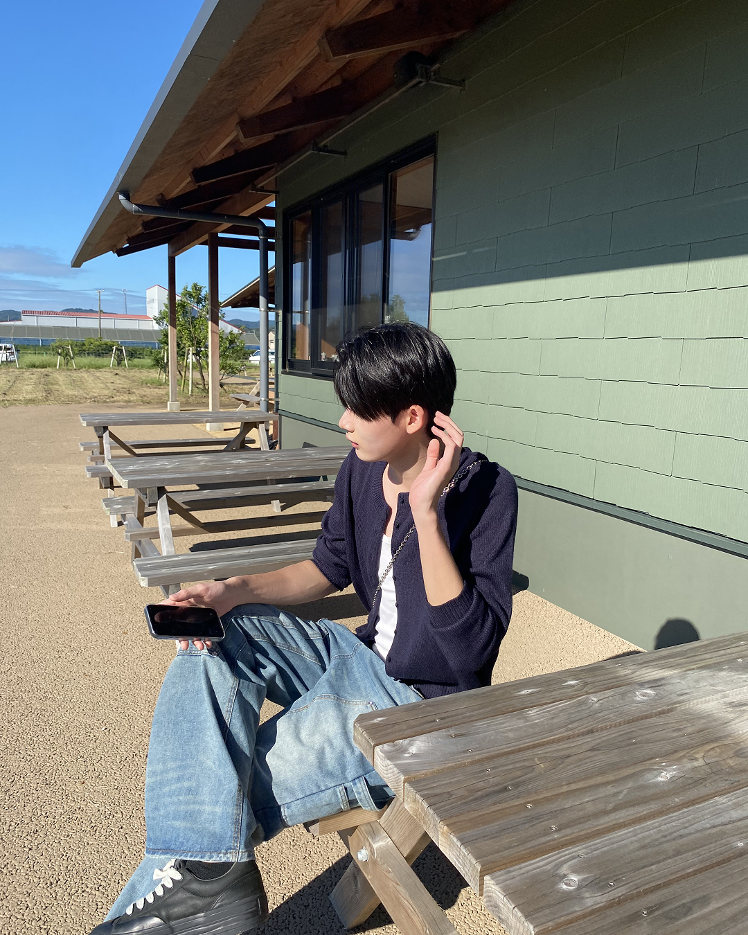 ヴィンテージライクスタッズデザインワークデニム JV0015