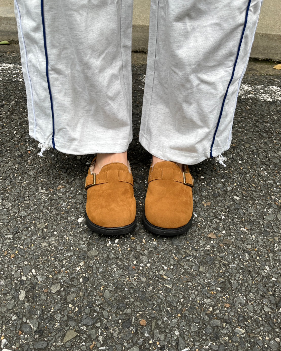Loose line sweatpants K0007