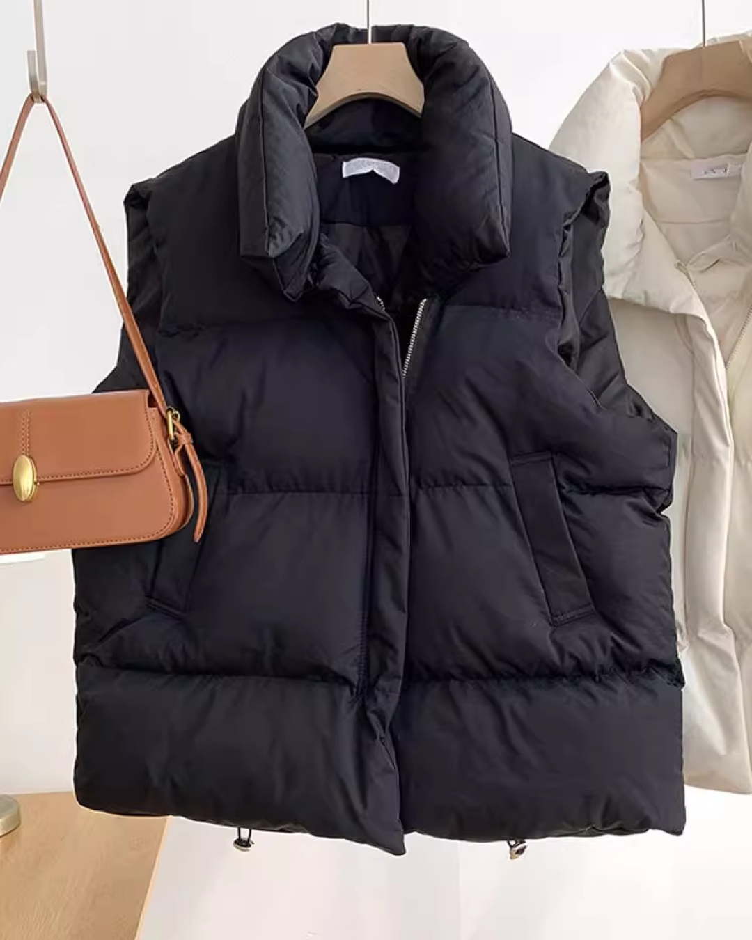 Cotton down vest K0012