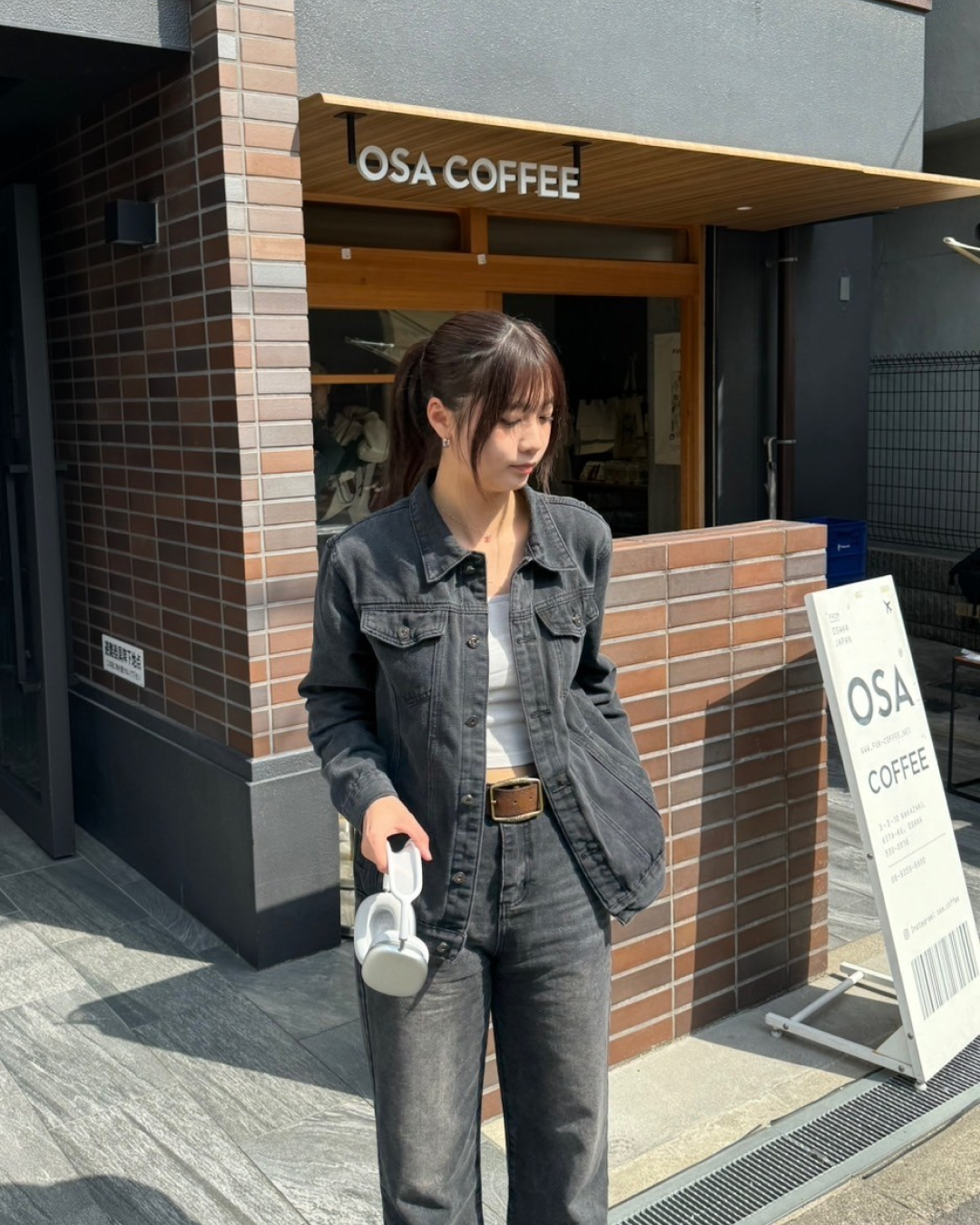 Button denim jacket K0054