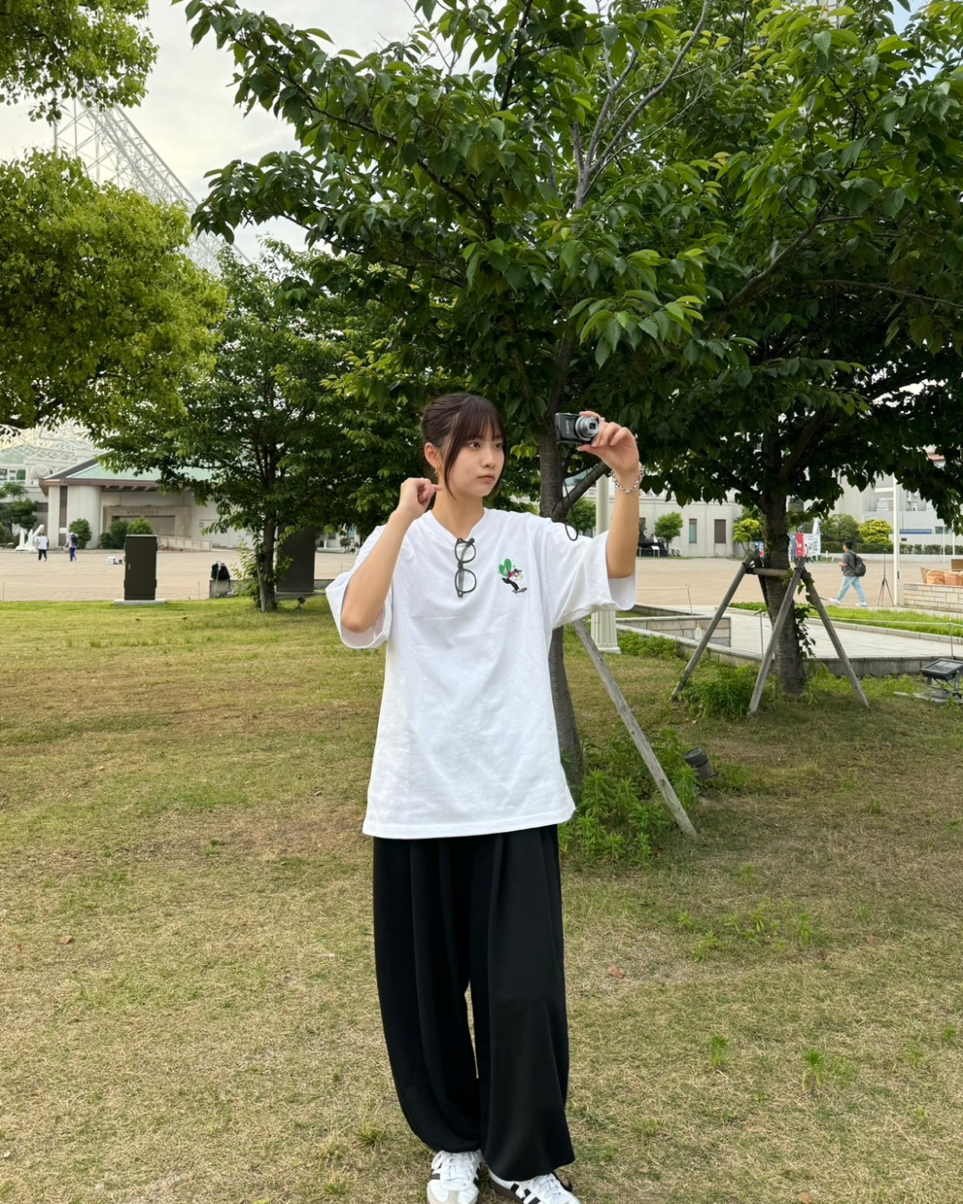 ワイドストリングスウェットパンツ K0059