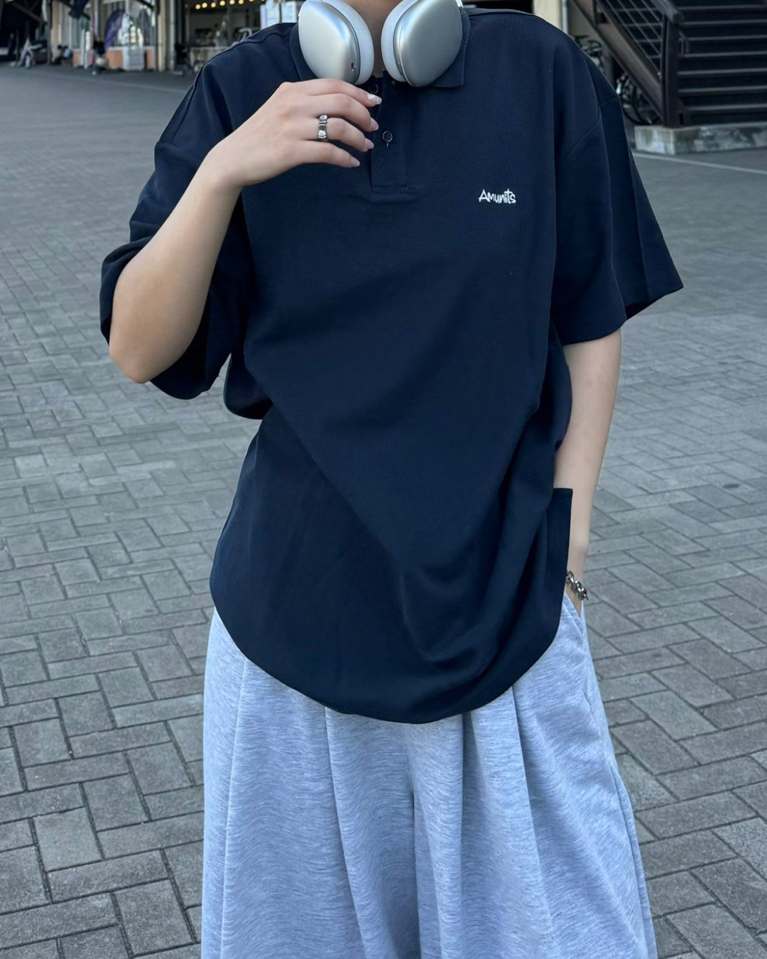 【再販】ネイビーポロシャツ K0074