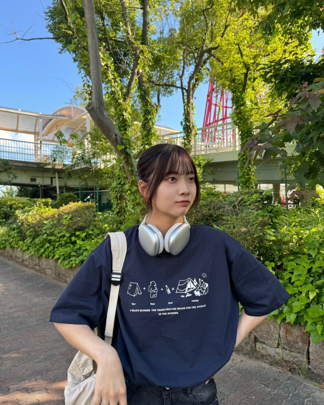 フロントプリントTシャツ K0075