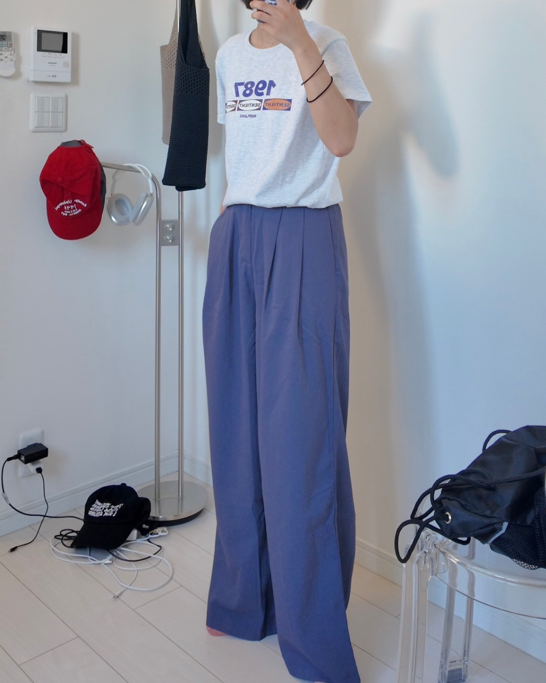 ワイドレッグスラックス K0102