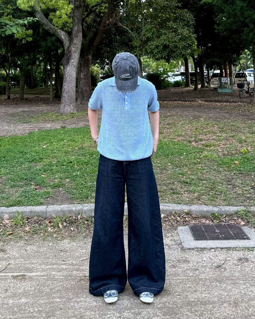 ダークブルーデニムパンツ K0310