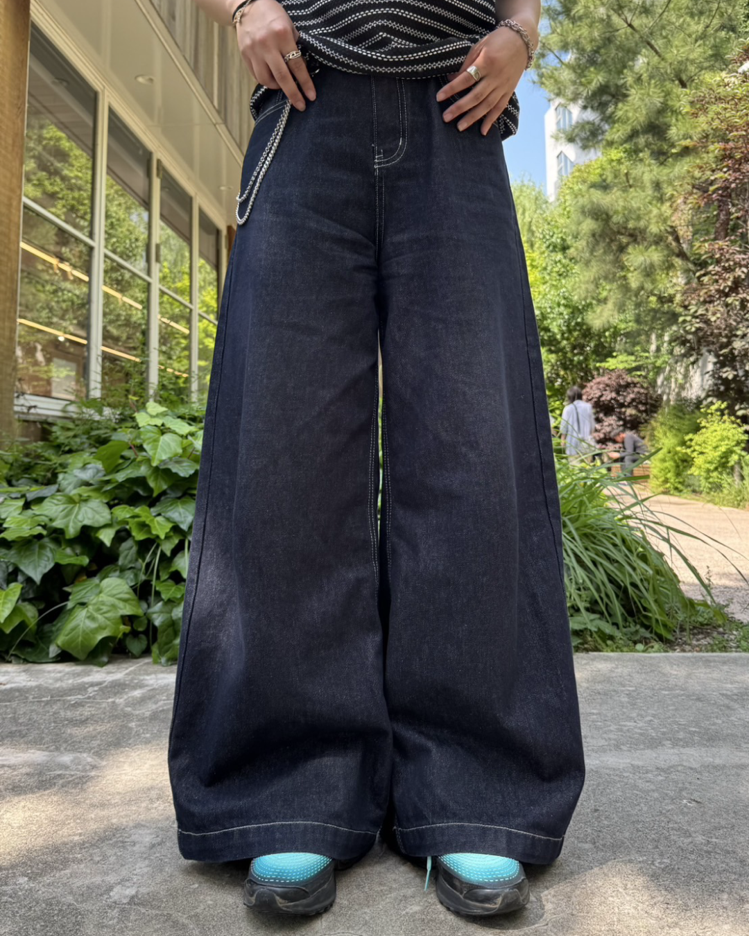 ダークブルー デニムパンツルシェルブルー ゾディアックタトゥー ダークブルー デニムパンツルシェルブルー ゾディアックタトゥー