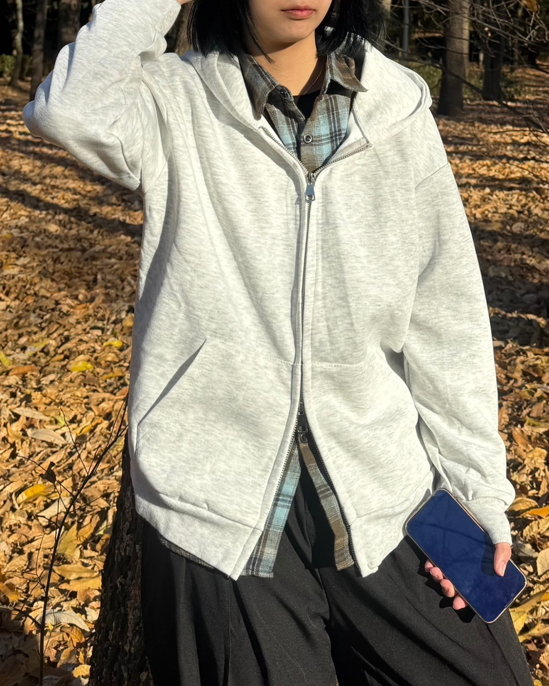 ダブルジップパーカー K0326