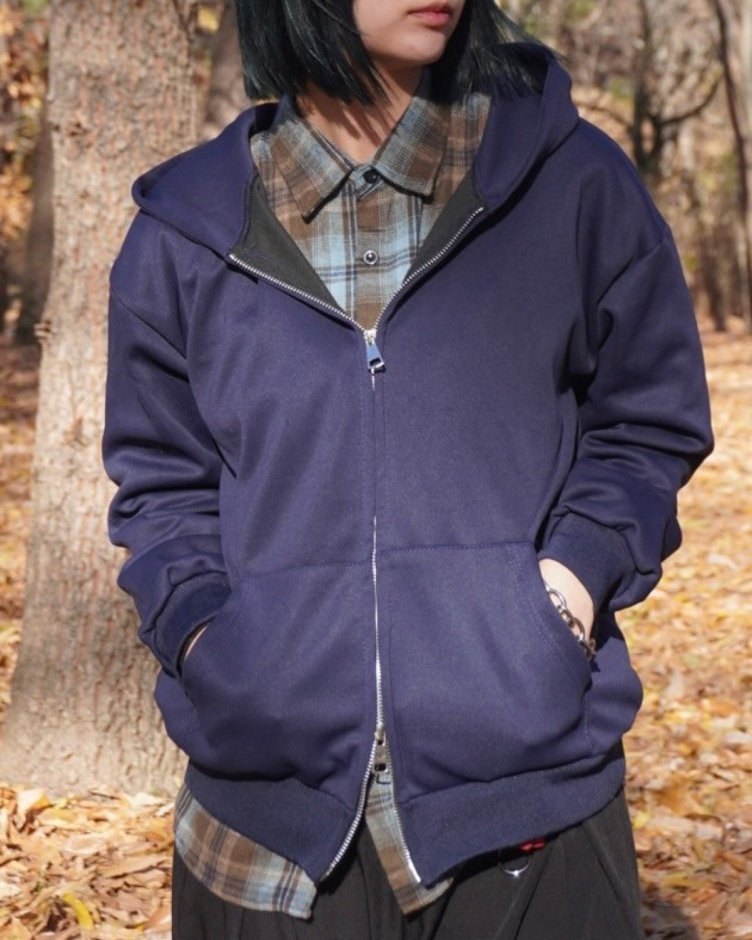 ダブルジップパーカー K0326