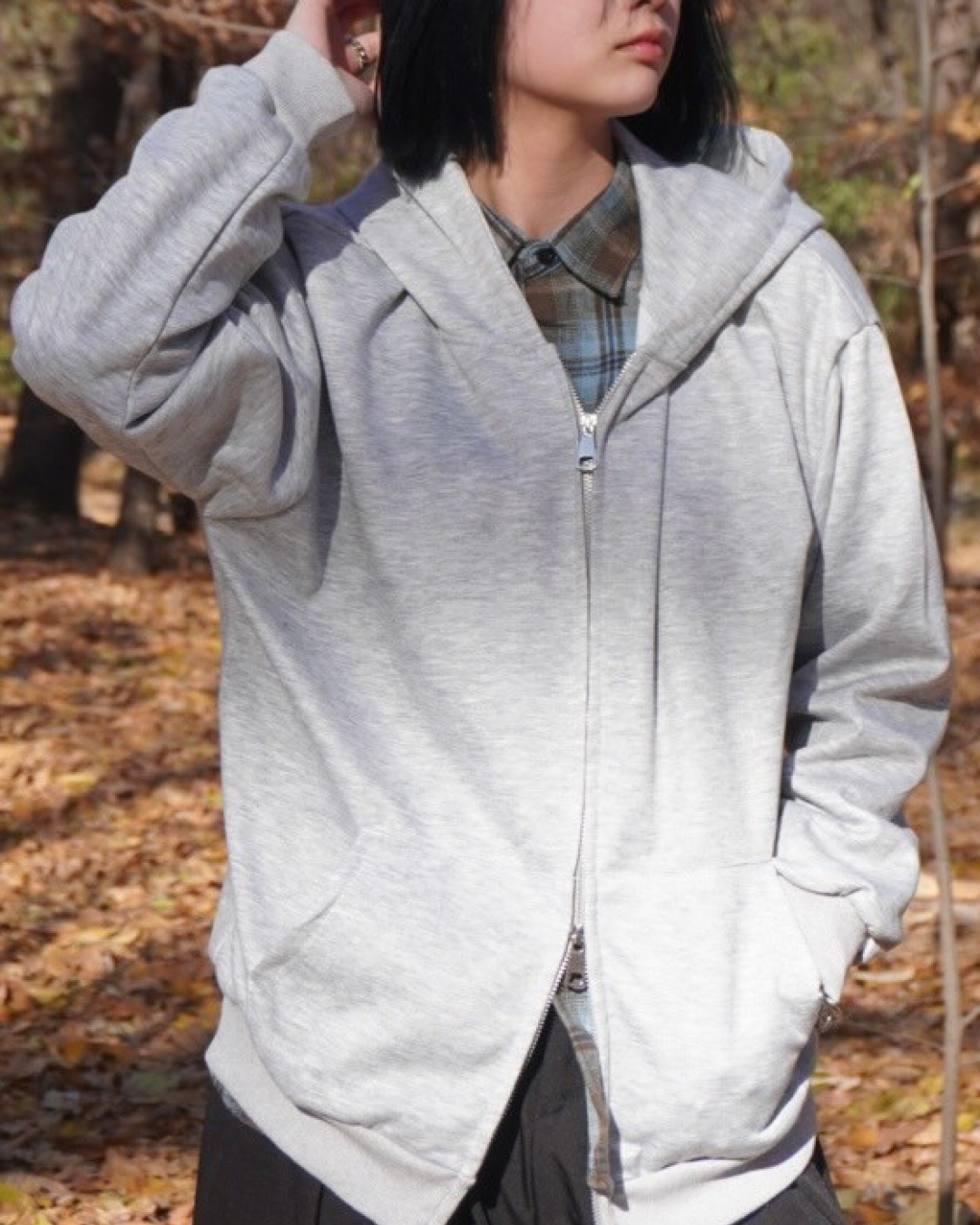 ダブルジップパーカー K0326