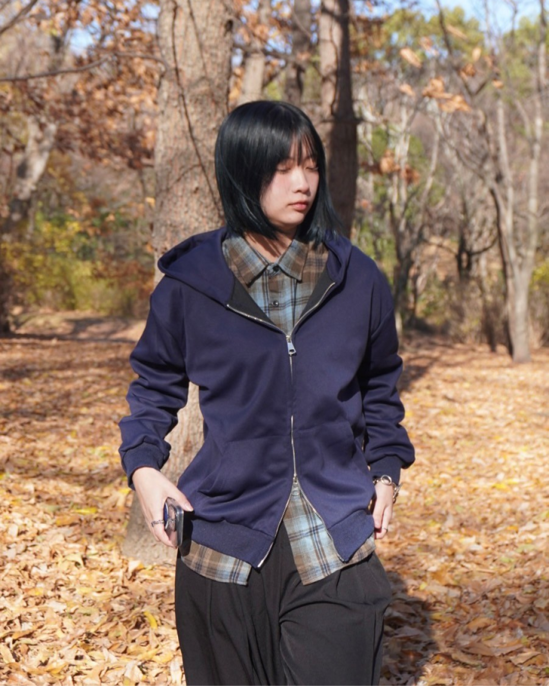 ダブルジップパーカー K0326