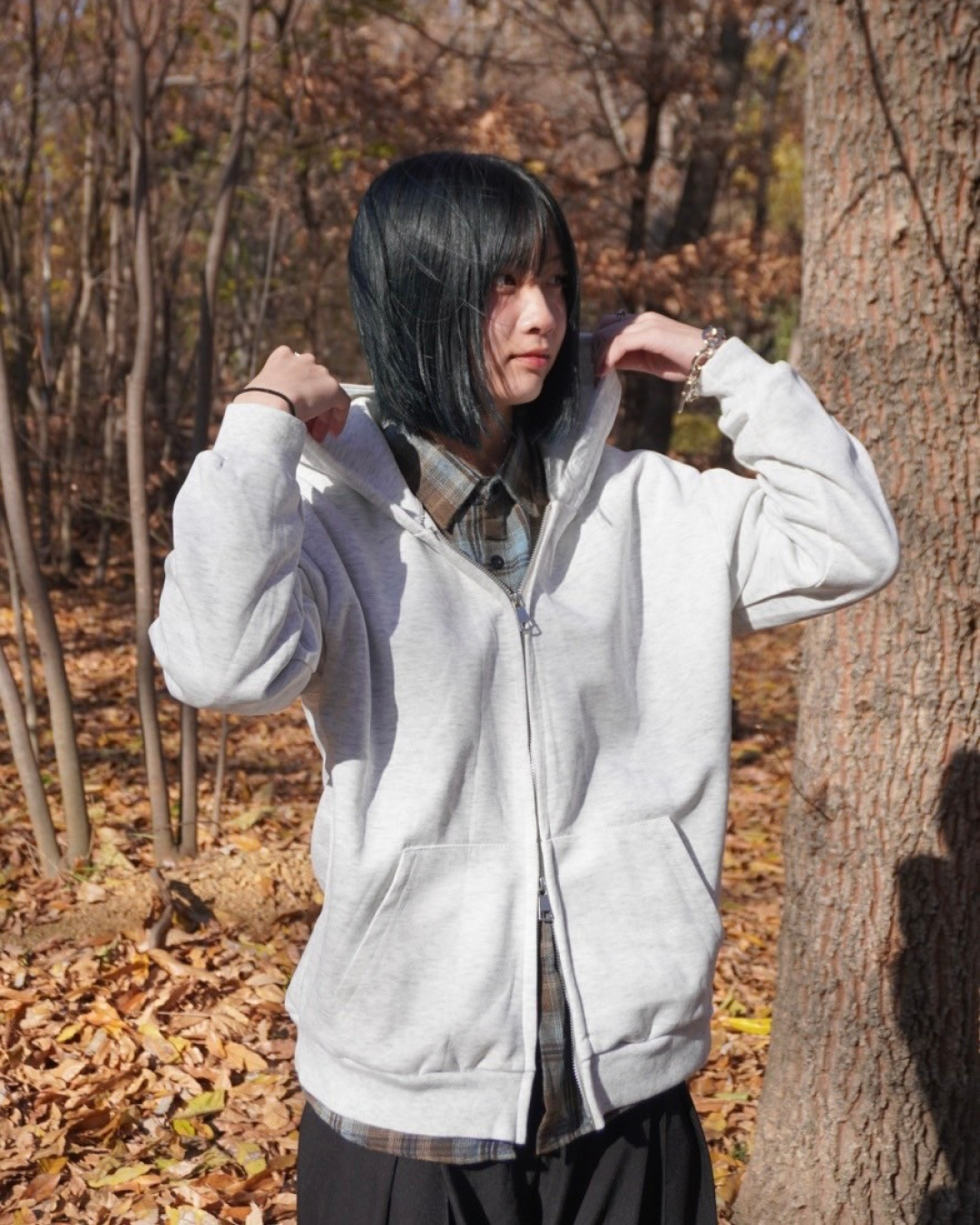 ダブルジップパーカー K0326