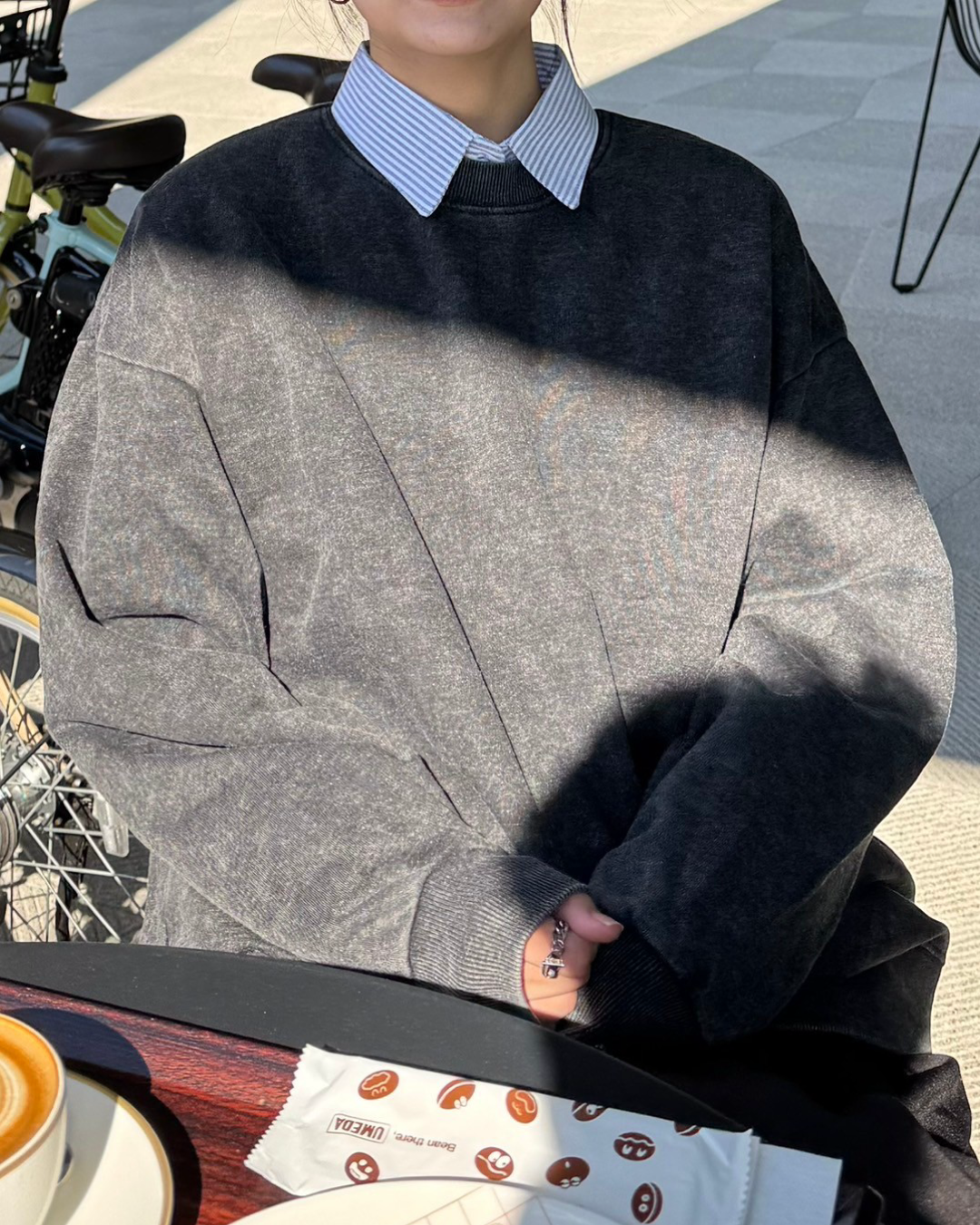 ウォッシュダメージスウェット K0372