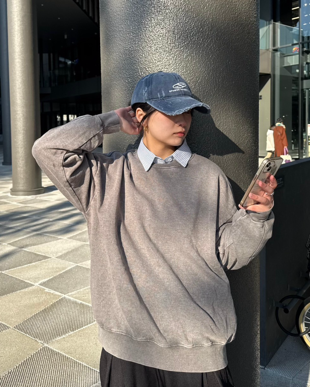 ウォッシュダメージスウェット K0372