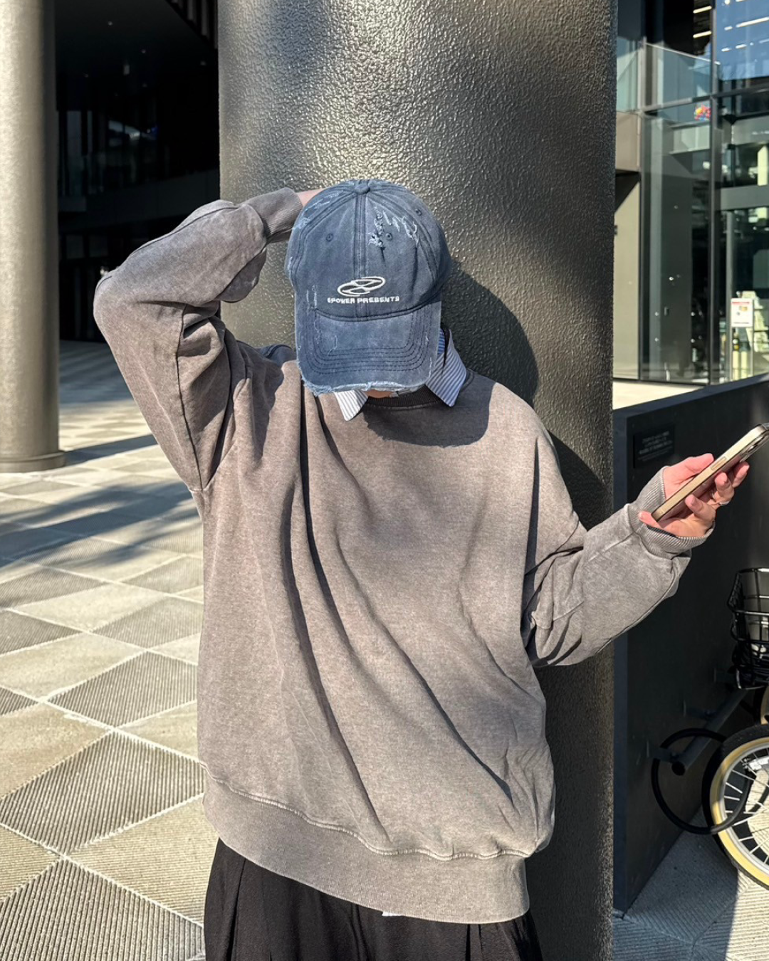 ウォッシュダメージスウェット K0372