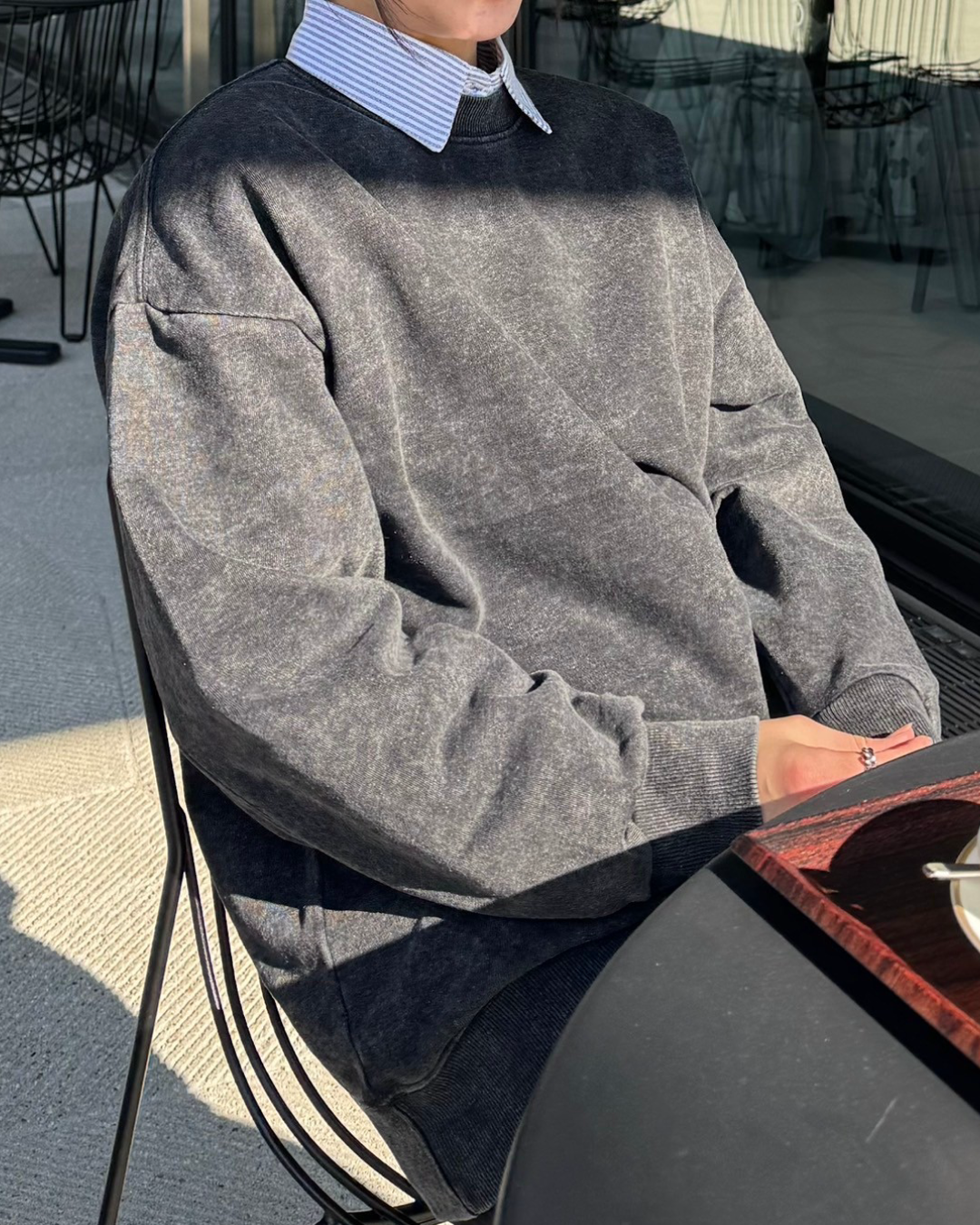 ウォッシュダメージスウェット K0372