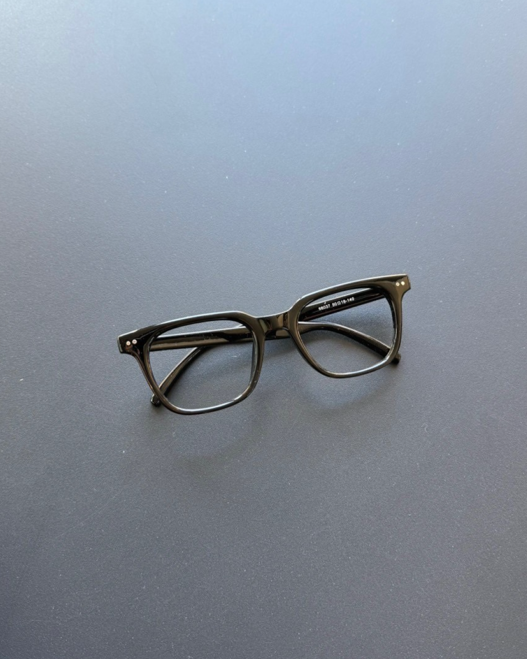 ブラックフレームメガネ K0373