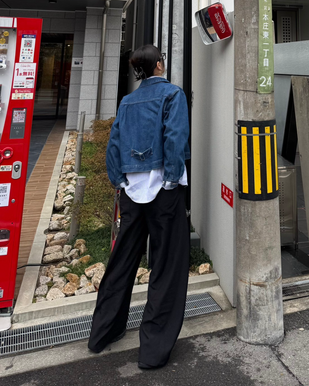 スタッズデザインワイドパンツ K0374