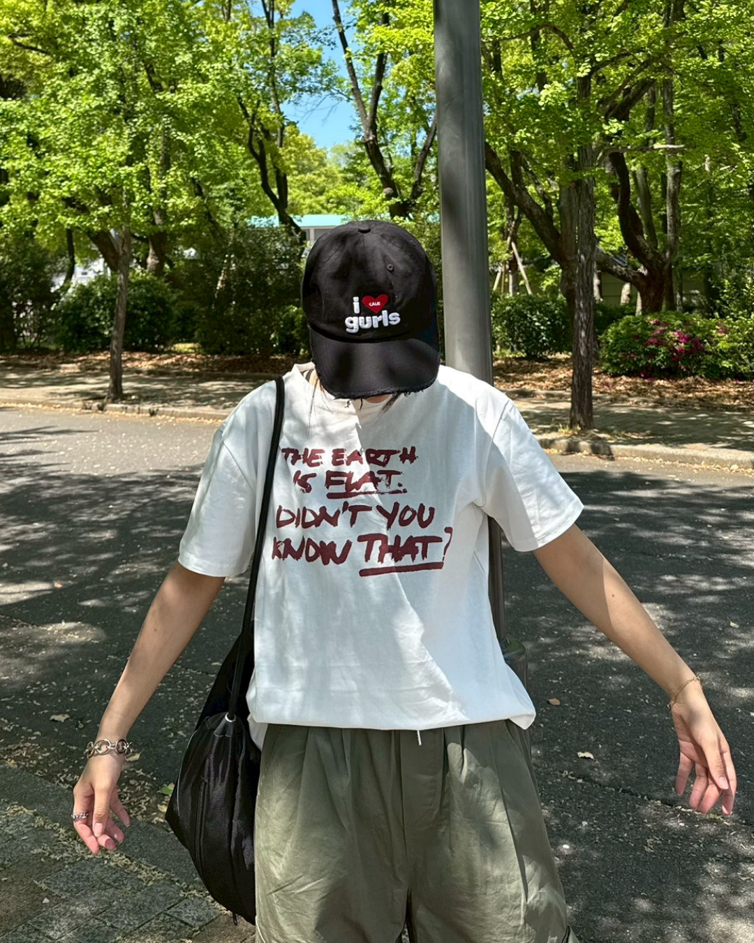 レタリングTシャツ K0392