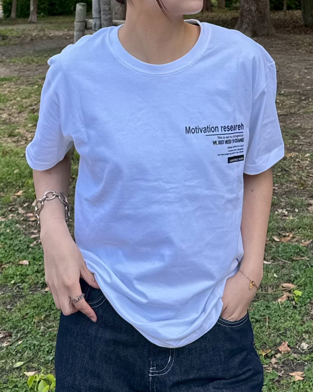 バックデザインTシャツ K0394