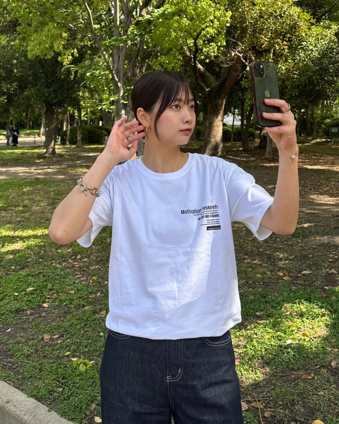 バックデザインTシャツ K0394