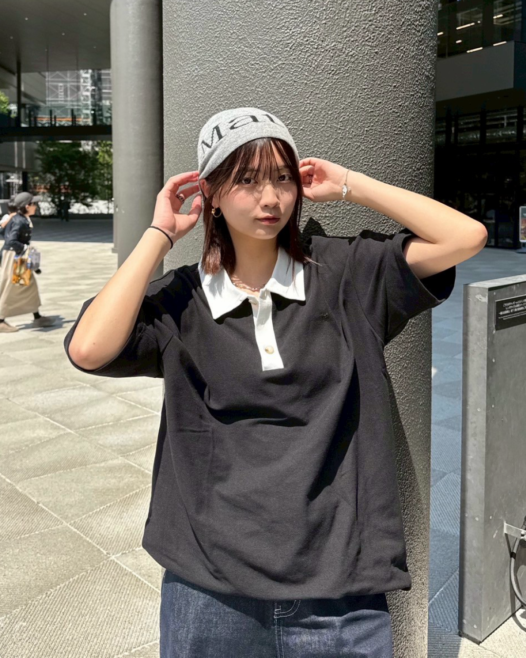 バイカラーポロシャツ K0396