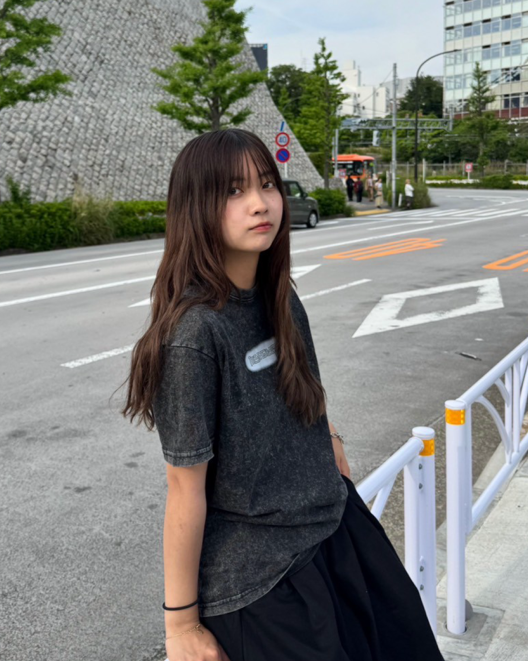 ウォッシュデザインTシャツ K1002