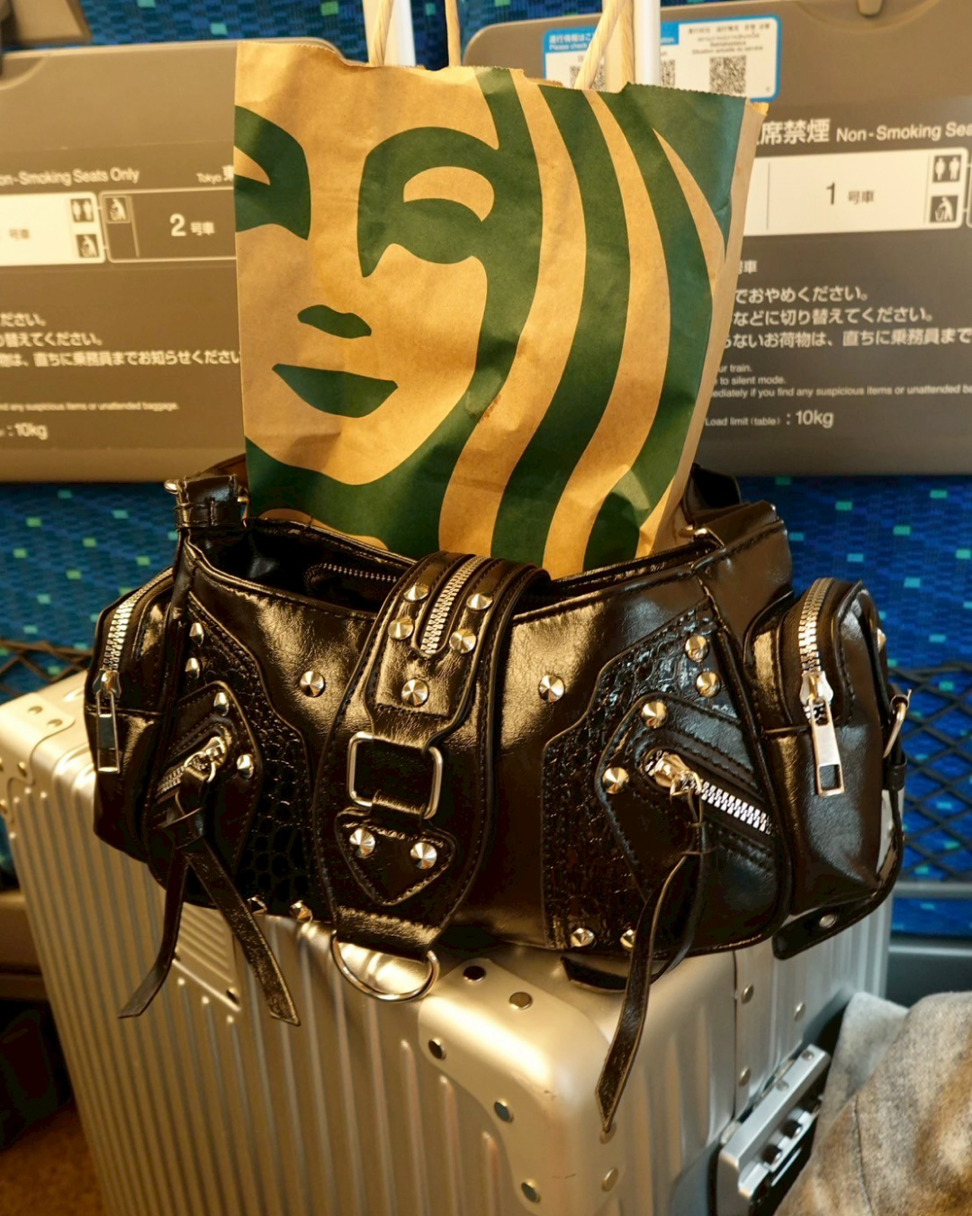 スタッズデザインショルダーバッグ K1058
