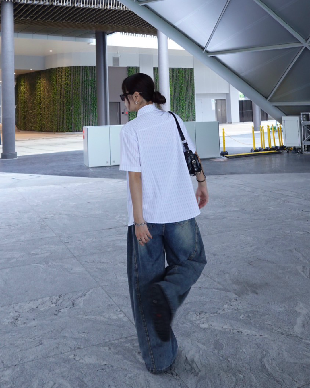 ピンストライプレギュラーシャツ K1072