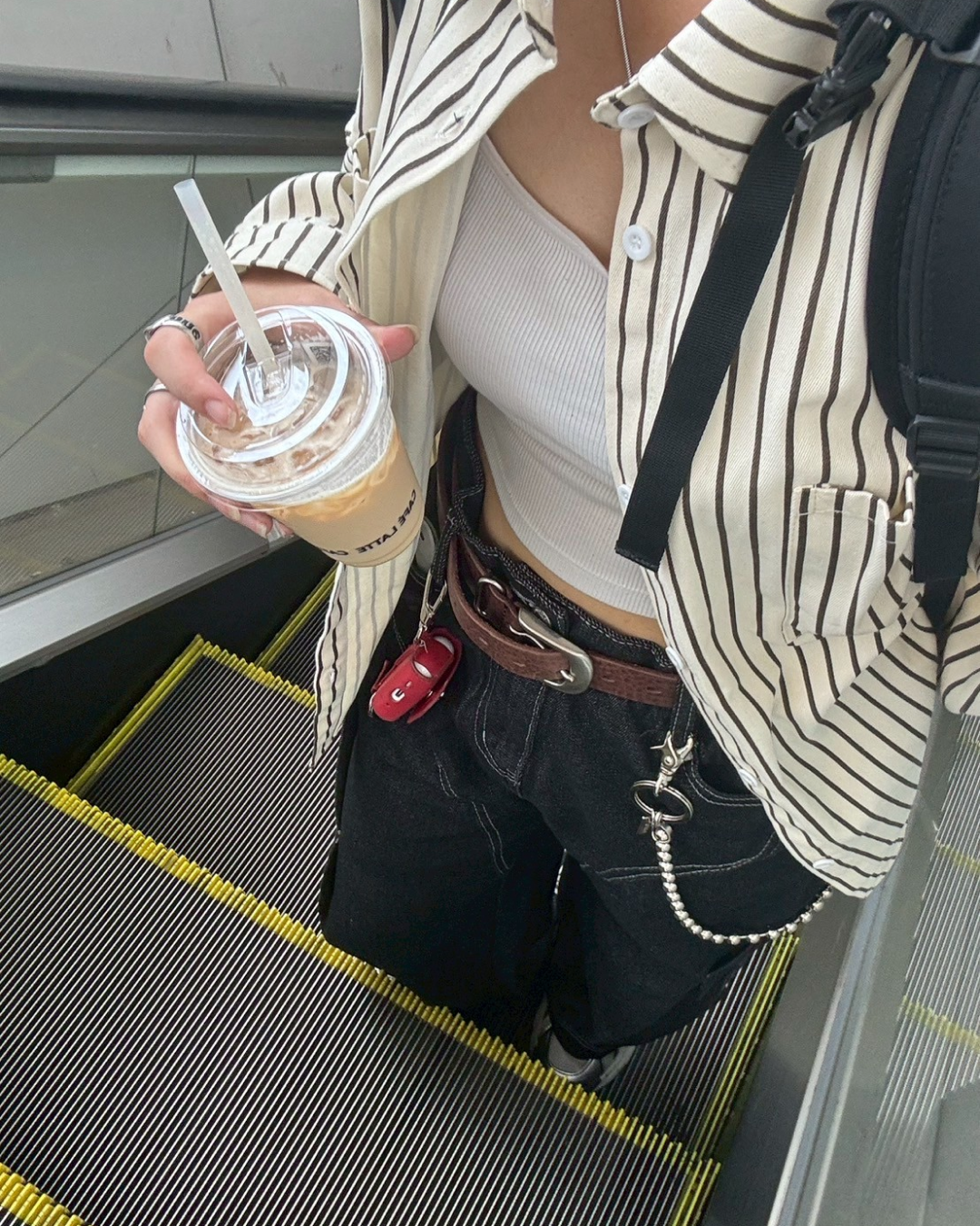 ステッチカーブデニムパンツ K1087