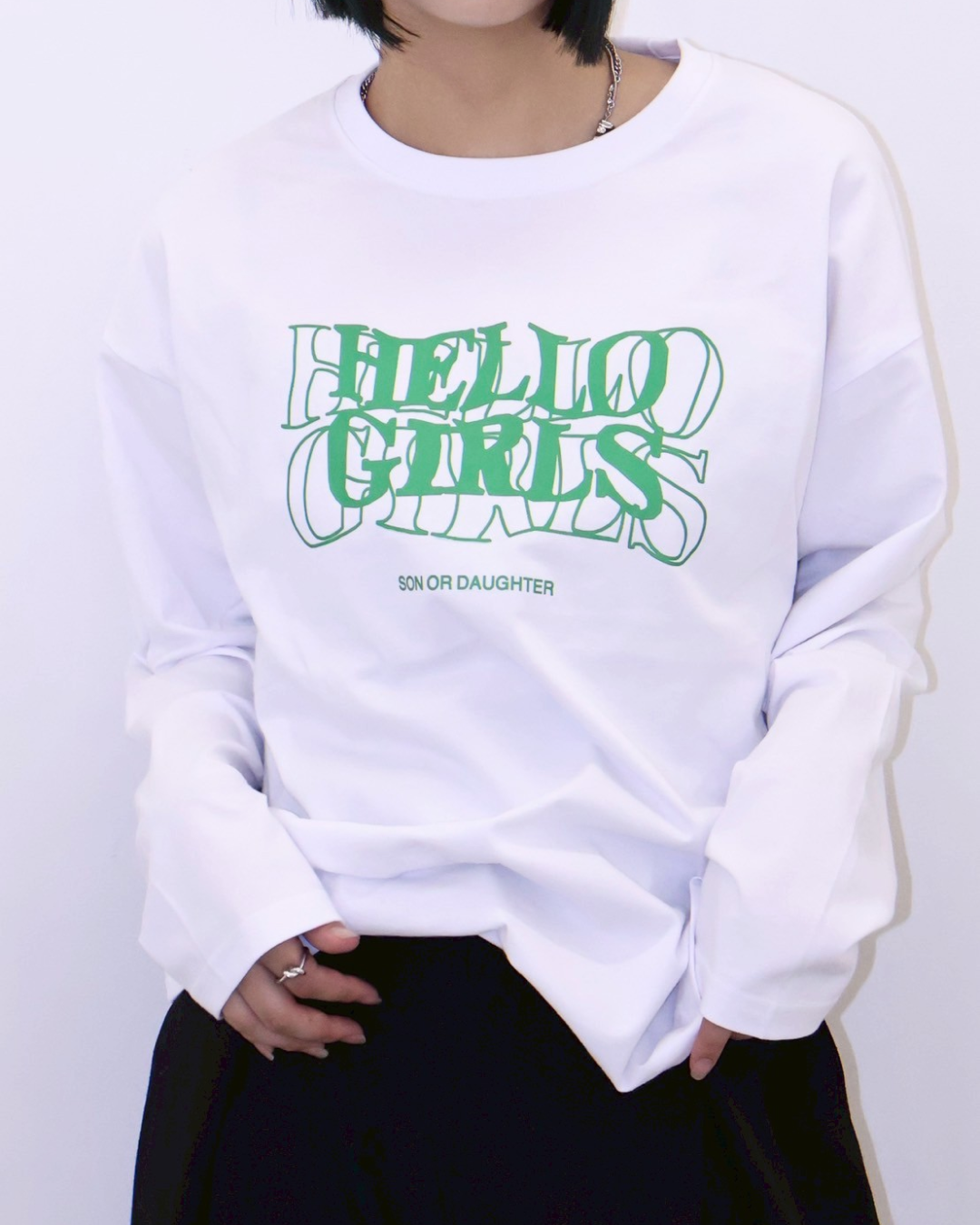 ロゴプリントロングTシャツ K1104