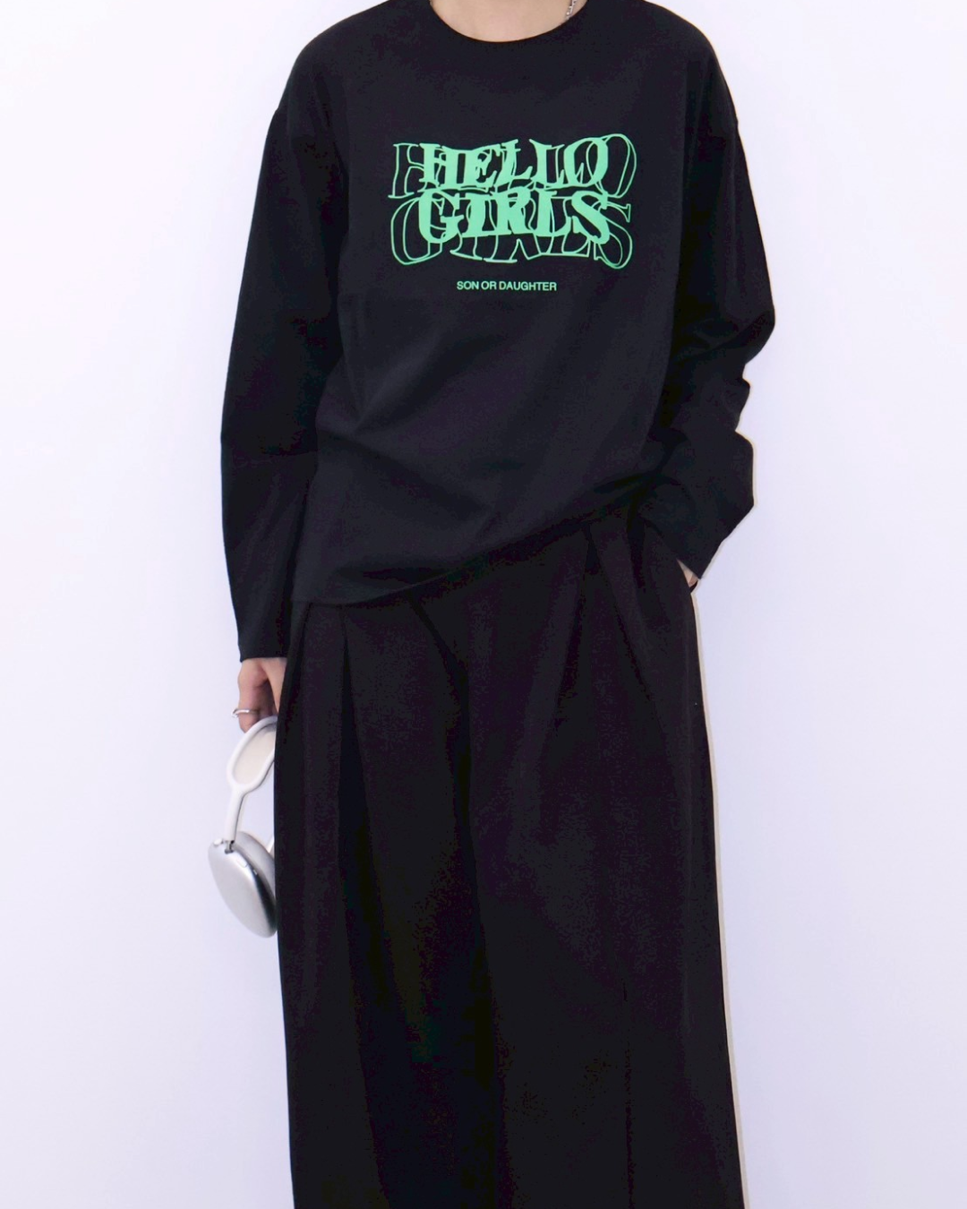 ロゴプリントロングTシャツ K1104