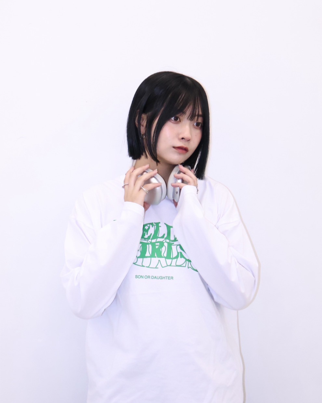 ロゴプリントロングTシャツ K1104