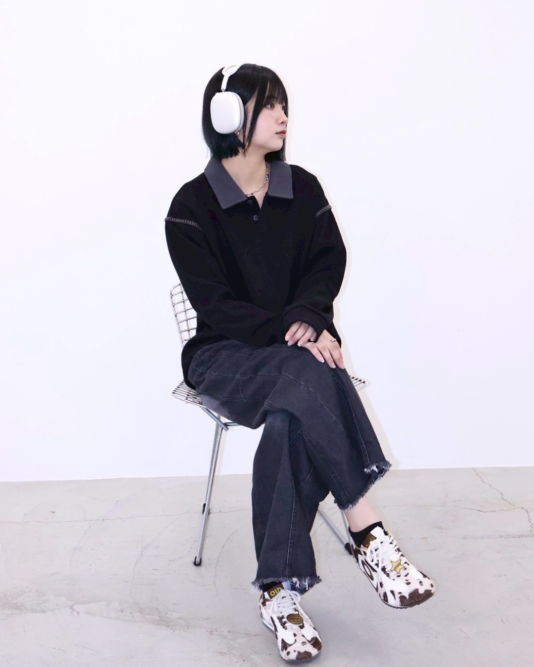 バイカラーステッチスウェット K1107