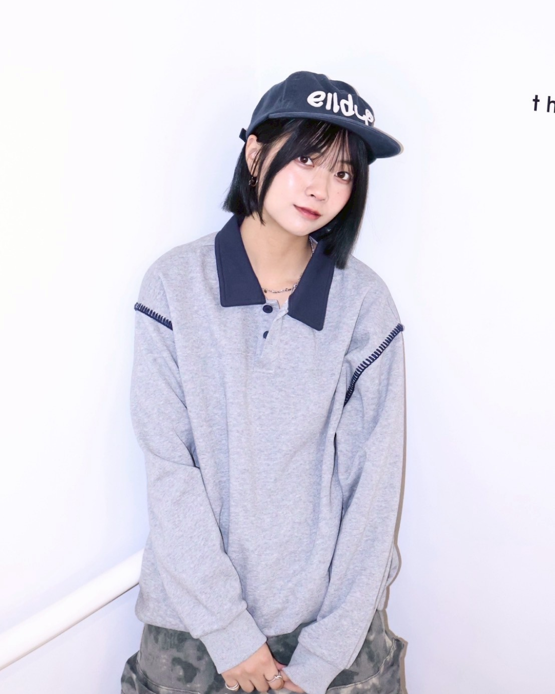 バイカラーステッチスウェット K1107