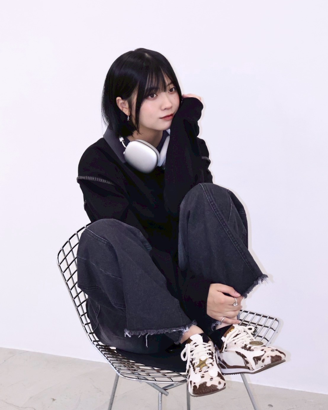 バイカラーステッチスウェット K1107