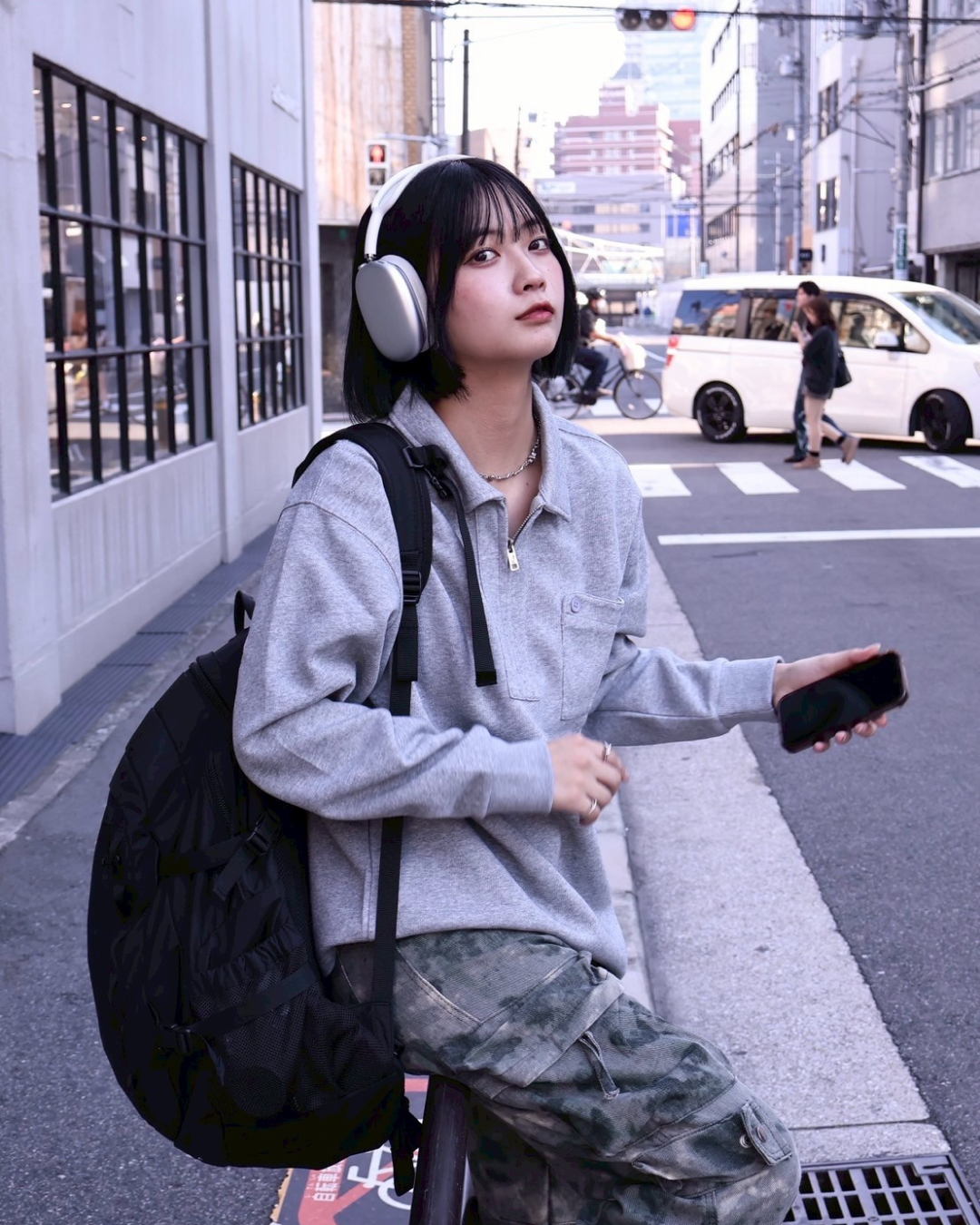 ハーフジップポロスウェット K1108