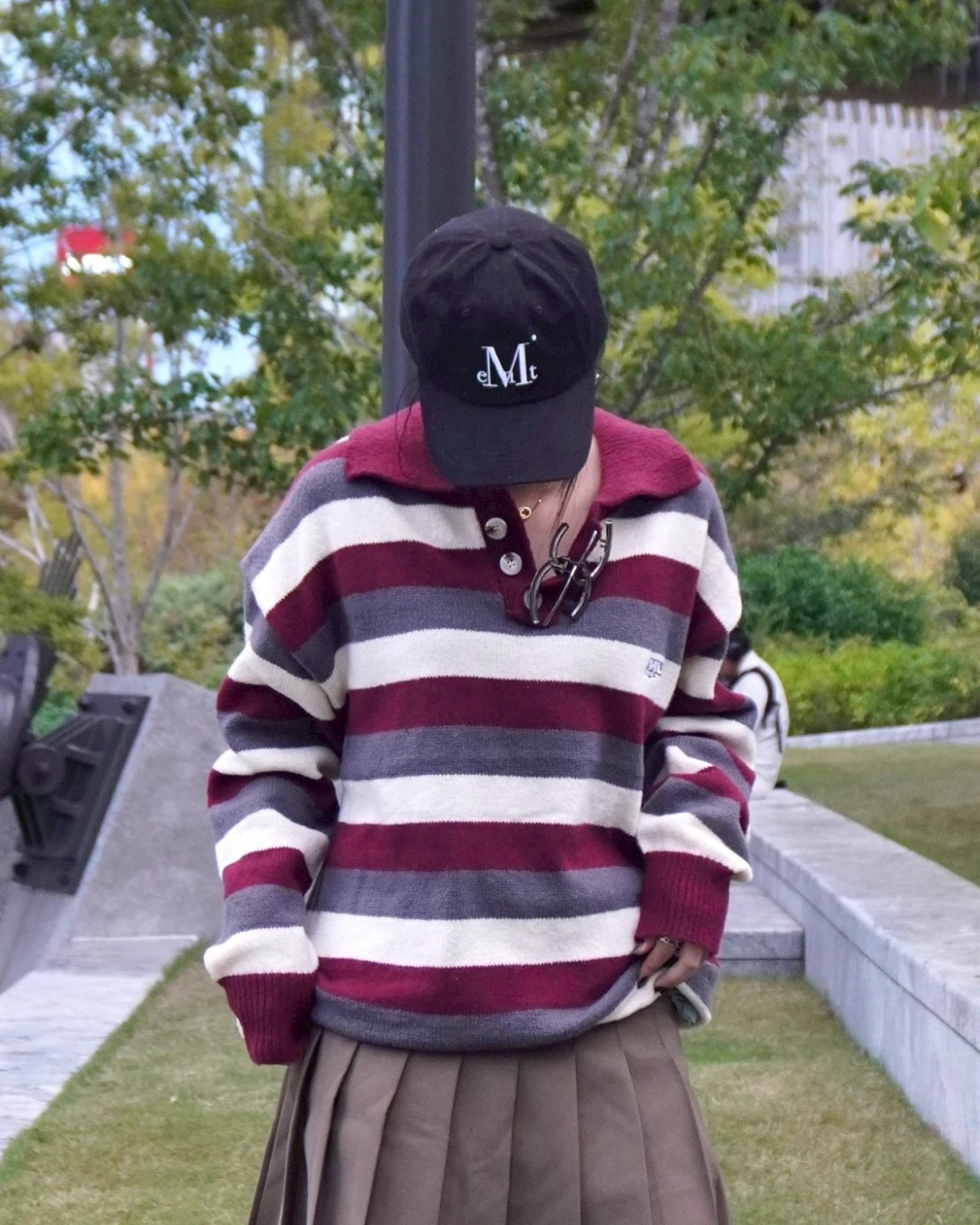 ヒロリキンページ ボーダーヘンリーネックニット K1131 – YOLO（ヨロ）｜ファッション通販