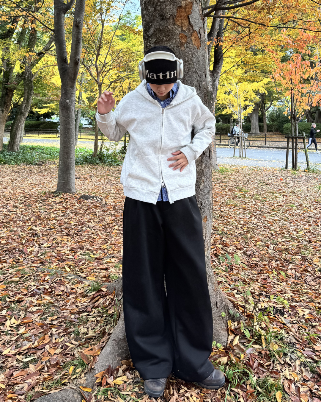 ポイント刺繍チェックシャツ K1133