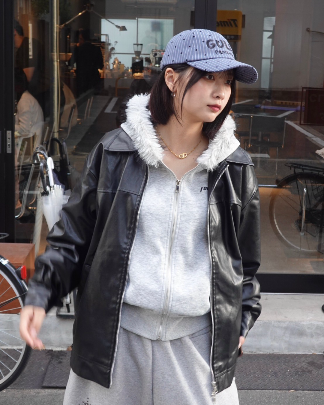 スタンドカラージップジャケット K1135