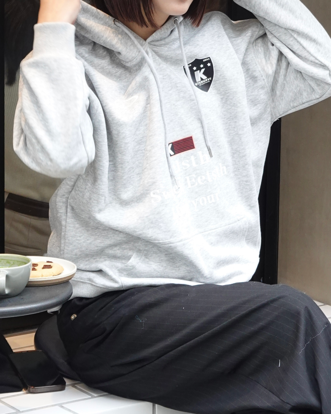 フロントロゴパーカー K3033