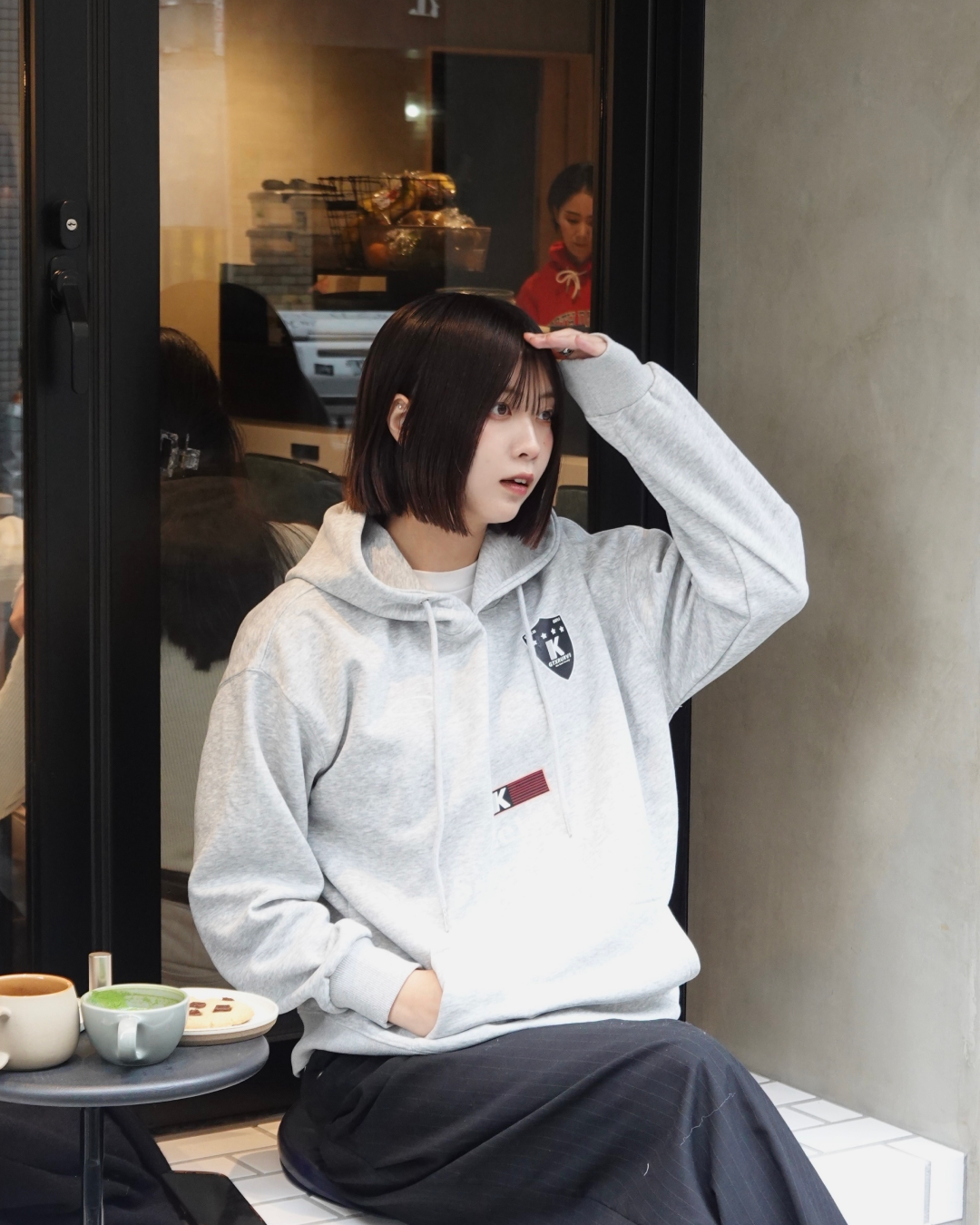 フロントロゴパーカー K3033