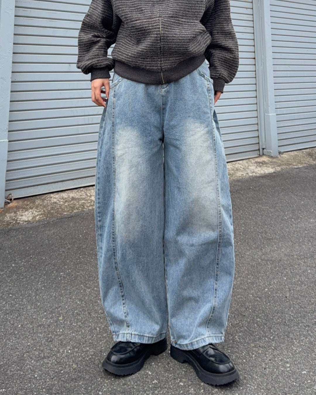 ルーズフィットワイドデニムパンツ K3061