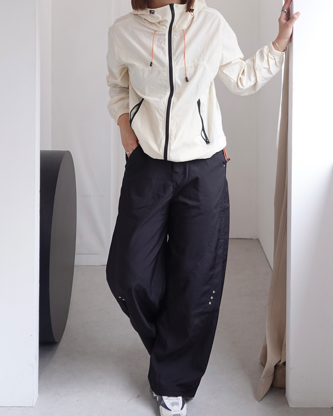 【再販】スタッズデザインワイドパンツ K0374