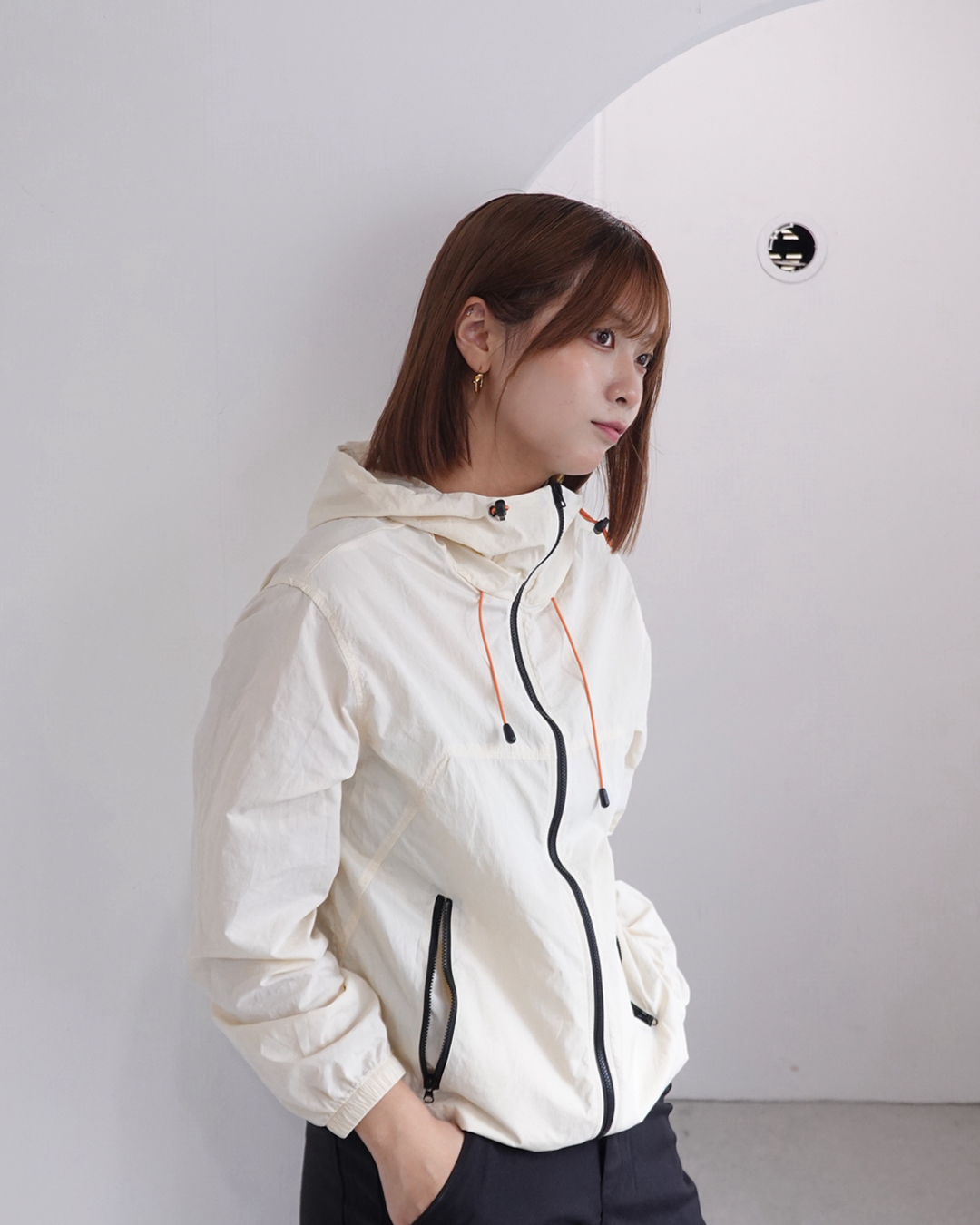 カラーフードマウンテンパーカー K3369