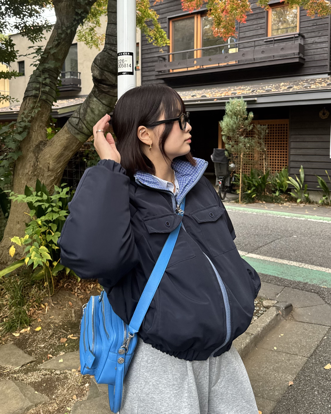 【即納】リバーシブルスタンドカラーブルゾン K5014