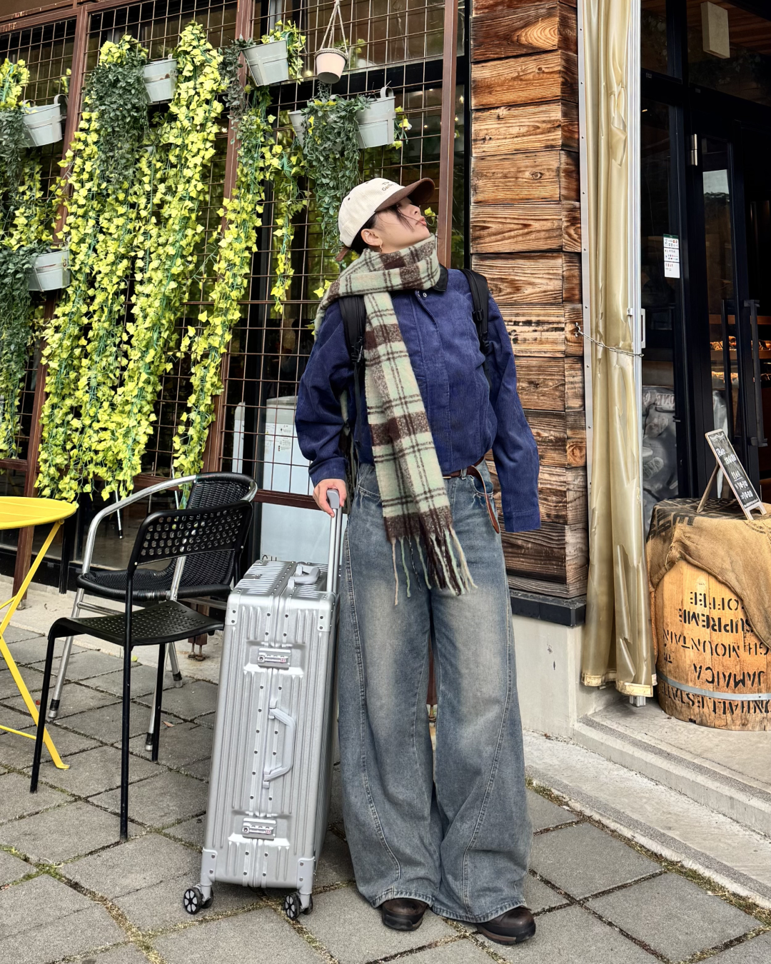 【即納】コーデュロイレザーカラーブルゾン K5018